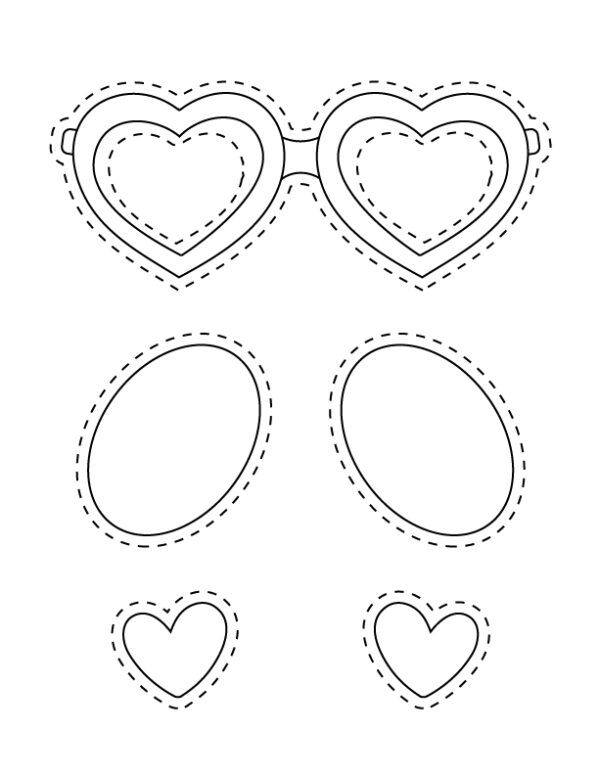 Valentine's Day Panda - Paper Plate Craft Template - Image 4