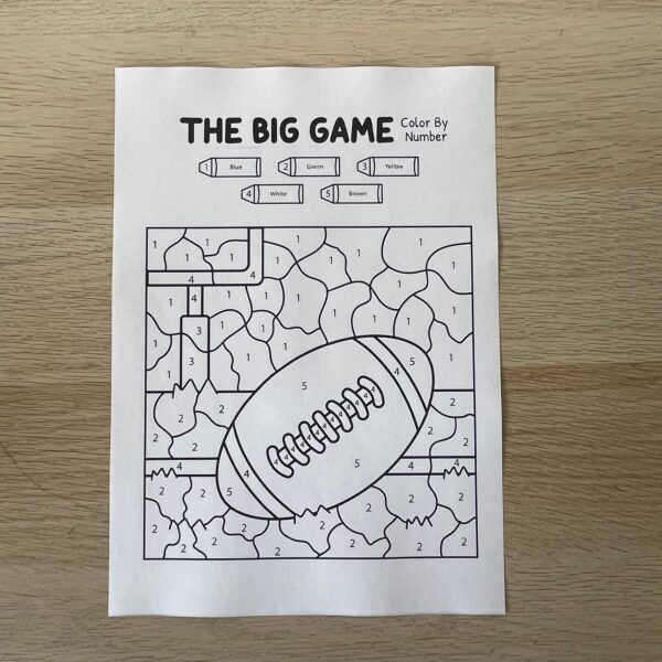 Super Bowl Coloring Pages